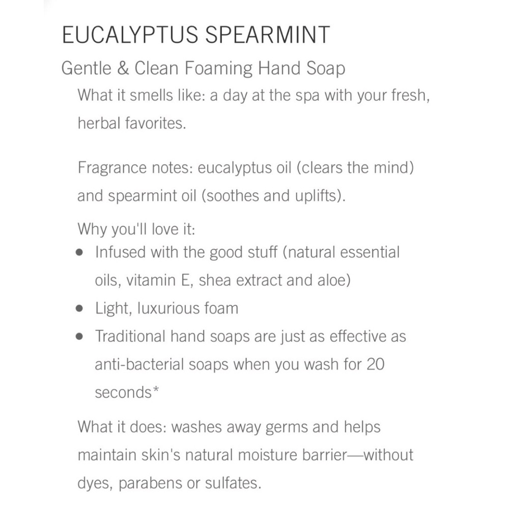2/$16 NEW Bath & Body Works Hand Soap Gentle Foaming EUCALYPTUS SPEARMINT 8.75oz - Picture 2 of 13